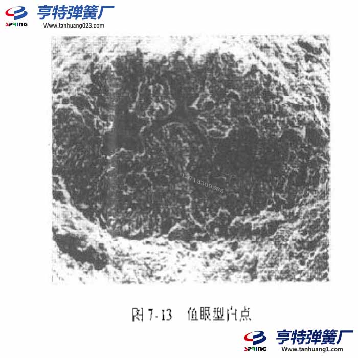 彈簧壽命魚眼型白點斷口形貌特征