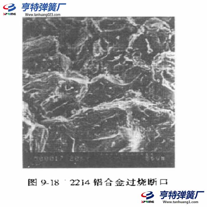 彈簧過燒斷口