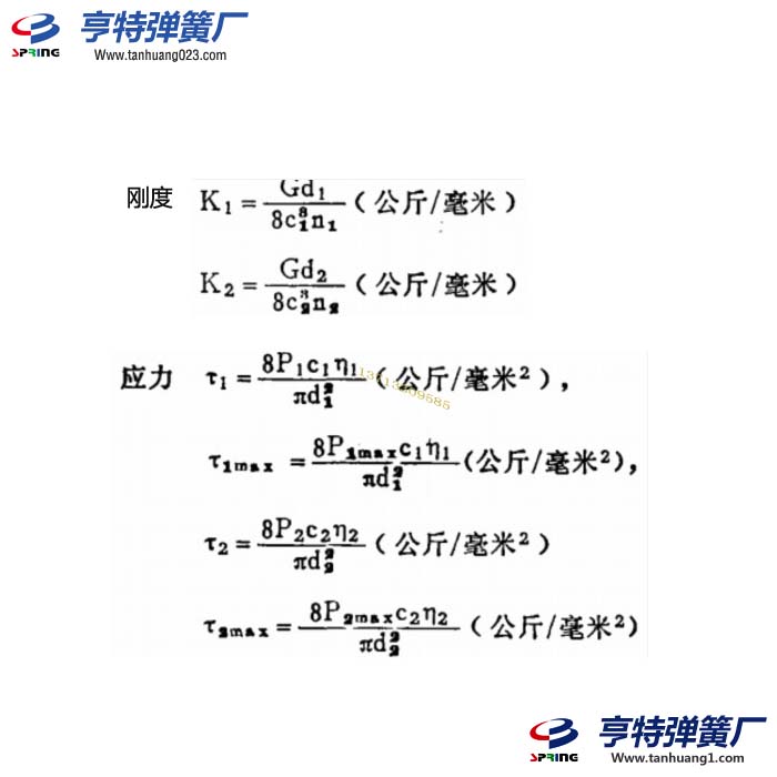 用“剛度分配法”進行組合彈簧計算